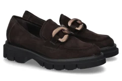 Damen Luca Grossi Loafer CAMOSCIO DARK BROWN