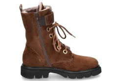 Damen Luca Grossi Schnürstiefelette gefüttert CAMOSCIO MARRONE