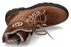 Damen Luca Grossi Schnürstiefelette gefüttert CAMOSCIO MARRONE