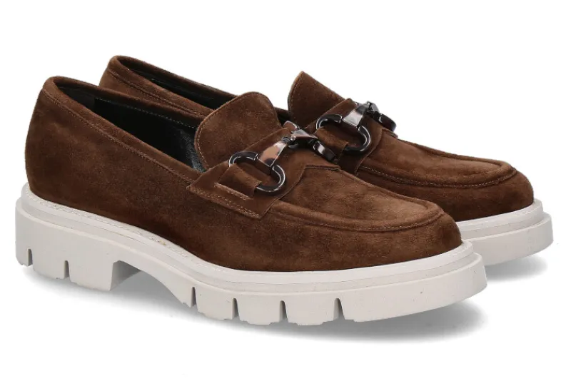 Damen Luca Grossi Slipper CAMOSCIO MARRONE