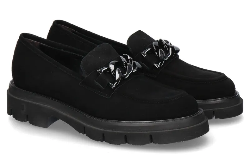 Damen Luca Grossi Slipper CAMOSCIO NERO