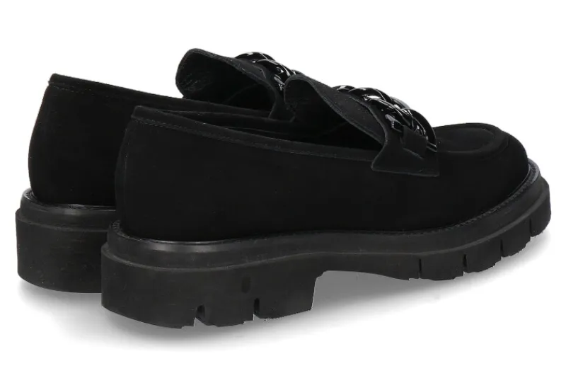 Damen Luca Grossi Slipper CAMOSCIO NERO