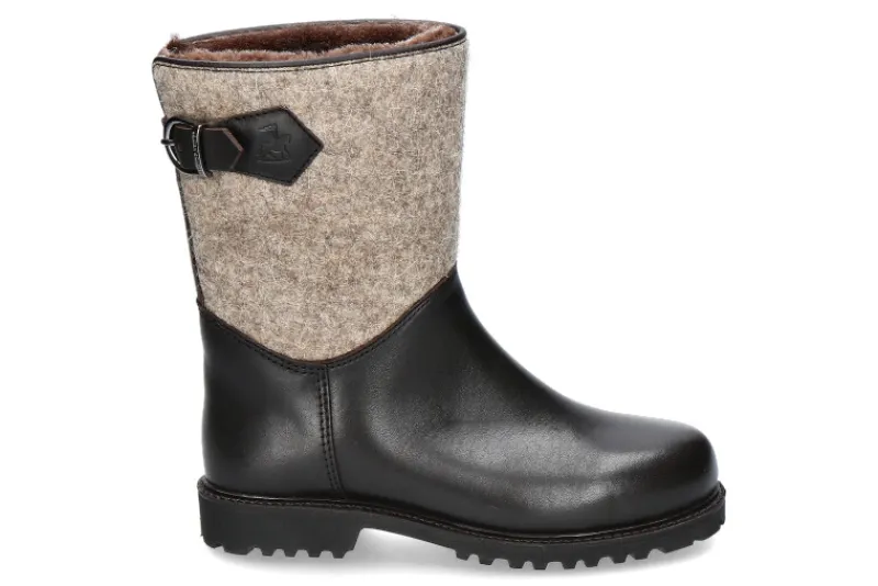 Damen Ludwig Reiter Damen- Stiefelette gefüttert SENNERIN JUCHTENLEDER/WOLLFILZ- mocca/grau