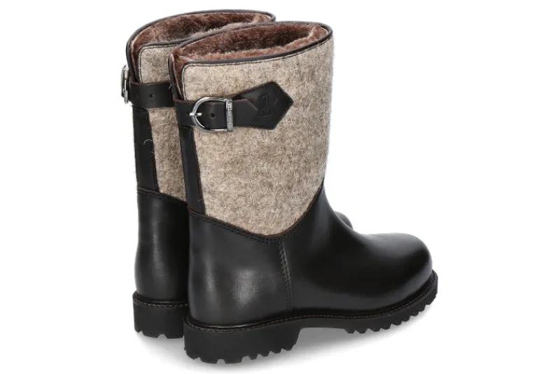 Damen Ludwig Reiter Damen- Stiefelette gefüttert SENNERIN JUCHTENLEDER/WOLLFILZ- mocca/grau