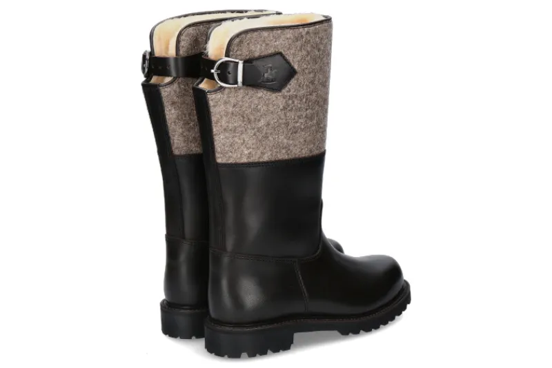 Damen Ludwig Reiter Damen-Stiefel gefüttert MARONIBRATERIN- mocca/ grau