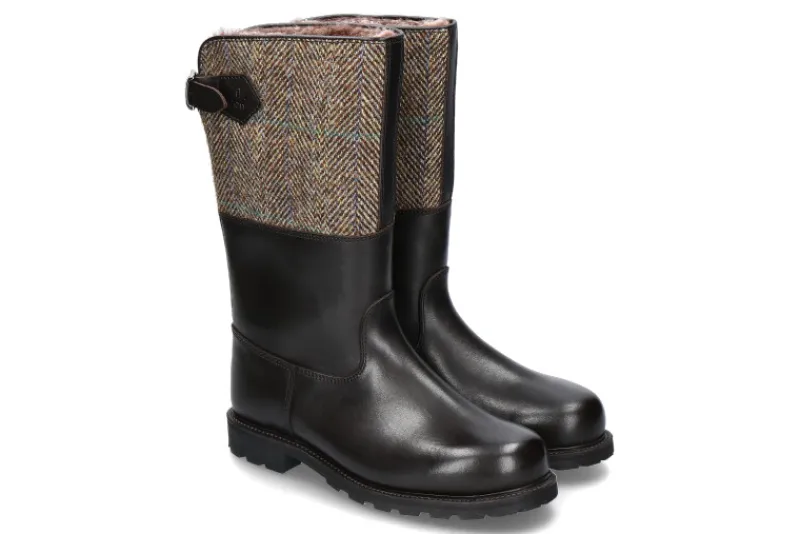 Herren Ludwig Reiter Herren- Stiefel gefüttert SENNER JUCHTENLEDER/WOLLFILZ- mocca/grau