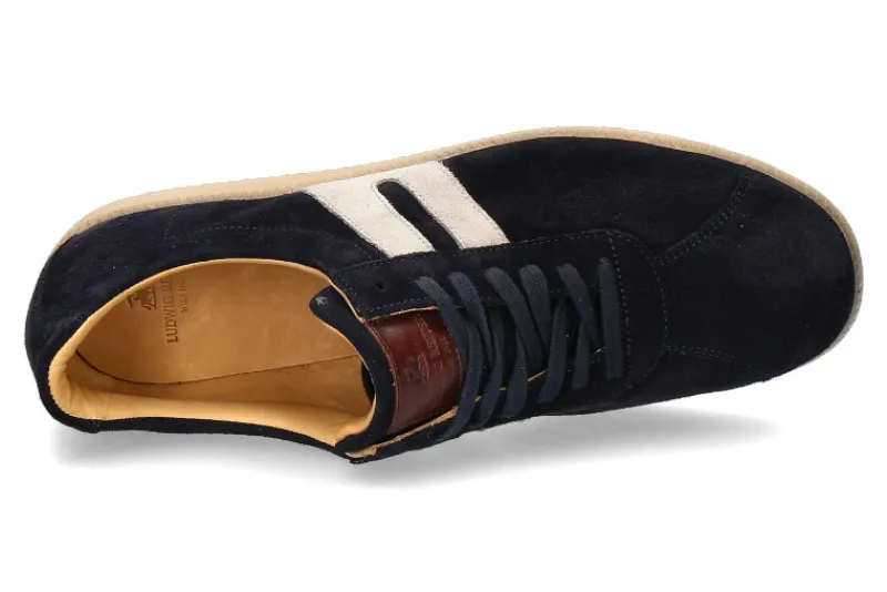 Herren Ludwig Reiter Sneaker TRAINER VELOUR- marinblau