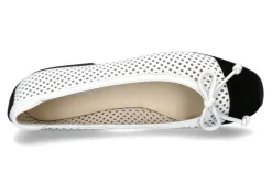 Damen Mania Ballerina 911 CAMOSCIO- schwarz/weiss
