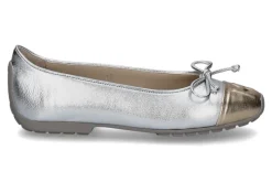 Damen Mania Ballerina 1134 LAMINATO NAPPA- silber/ gold