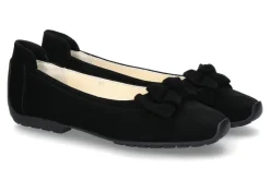 Damen Mania Ballerina CAMOSCIO NERO