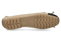 Damen Mania Ballerina LAMINATO CAMOSCIO- nero/schwarz/beige