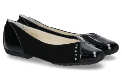 Damen Mania Ballerina NAPLACK CAMOSCIO NERO