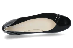 Damen Mania Ballerina NAPLACK CAMOSCIO NERO
