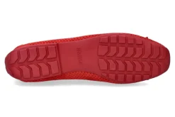 Damen Mania Ballerina PERFORATO CAMOSCIO ROSSO (36)