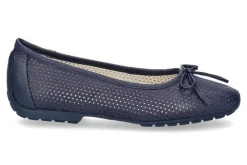 Damen Mania Ballerina PERFORATO BLU (39)