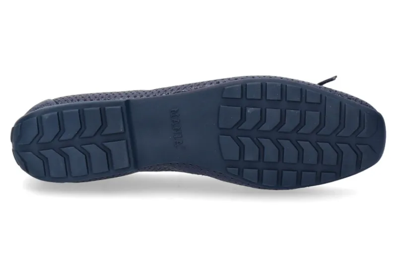 Damen Mania Ballerina PERFORATO BLU (39)