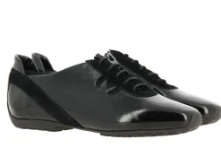 Damen Mania Schnürer NAPLACK CAMOSCIO NERO