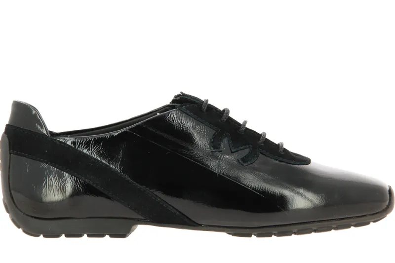 Damen Mania Schnürer NAPLACK CAMOSCIO NERO