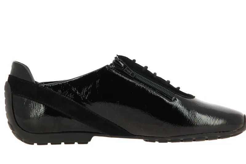 Damen Mania Schnürer NAPLACK CAMOSCIO NERO