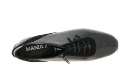 Damen Mania Schnürer NAPLACK CAMOSCIO NERO