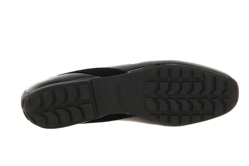 Damen Mania Schnürer NAPLACK CAMOSCIO NERO