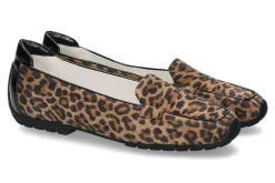 Damen Mania Slipper CAMOSCIO LEOPARD PIUMA NERO (39)
