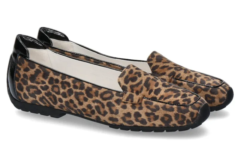 Damen Mania Slipper CAMOSCIO LEOPARD PIUMA NERO (39)
