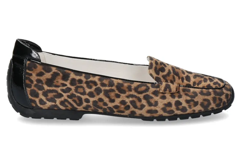 Damen Mania Slipper CAMOSCIO LEOPARD PIUMA NERO (39)