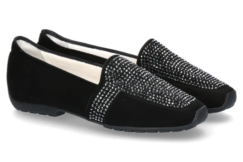 Damen Mania Slipper CAMOSCIO NERO (36)