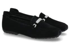 Damen Mania Slipper gefüttert CAMOSCIO 805P- schwarz