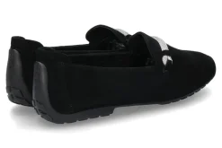 Damen Mania Slipper gefüttert CAMOSCIO 805P- schwarz