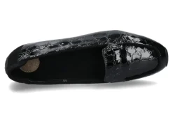 Damen Mania Slipper gefüttert CAMOSCIO VERNICE NERO (42)