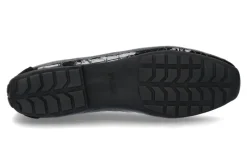 Damen Mania Slipper gefüttert CAMOSCIO VERNICE NERO (42)