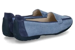 Damen Mania Slipper POLO CAMOSCIO- jeans/blau
