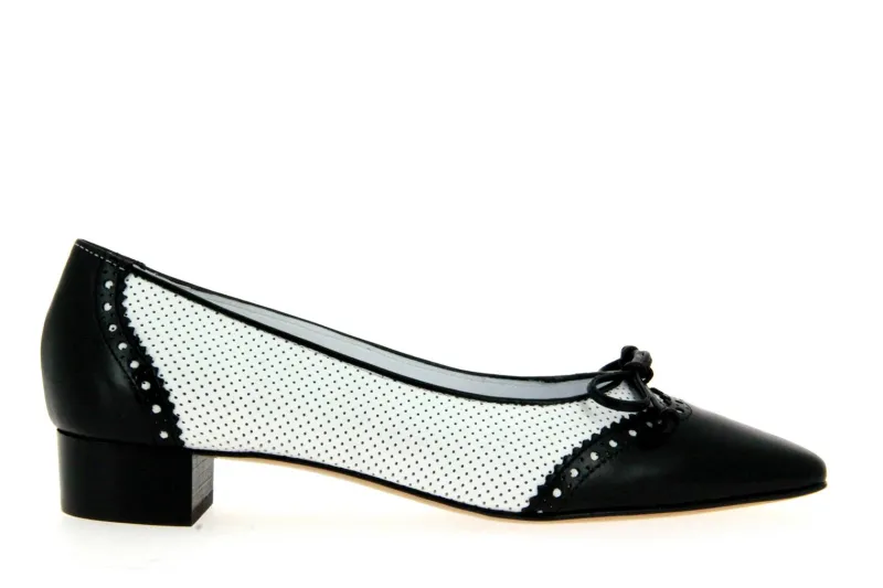 Damen Maretto Pumps BIANCO NERO (38)