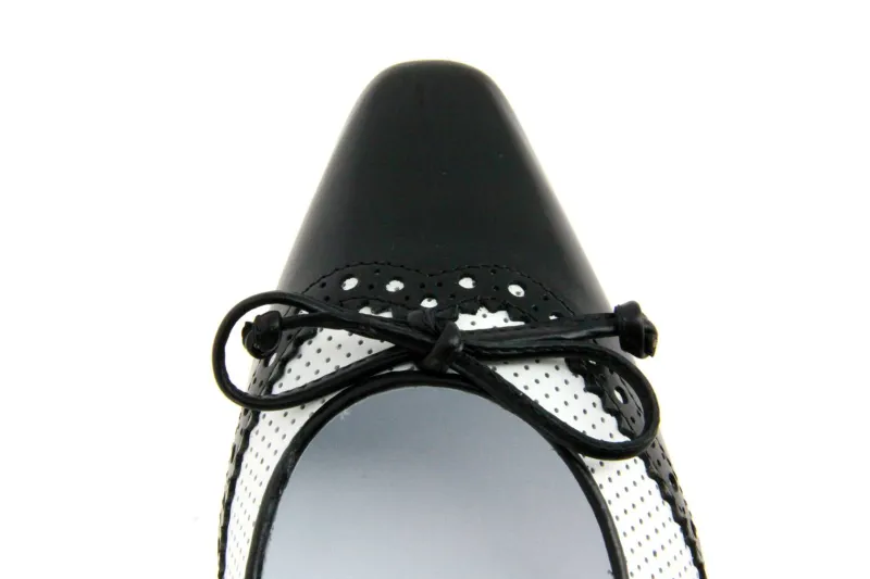 Damen Maretto Pumps BIANCO NERO (38)