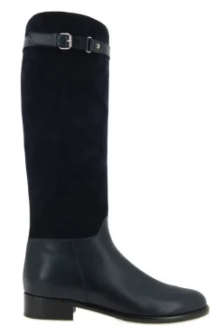 Damen Maretto Stiefel BLUE CAMOSCIO