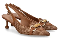 Damen Martina T Slingpumps L9008 NAPPA- cuoio/mittelbraun