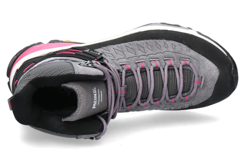Damen Meindl Damen- Wanderschuh TOP TRAIL MID- grau/ magenta