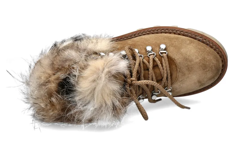 Damen Montelliana Schnürstiefelette gefüttert AURORA TAN ALCE