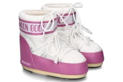 Damen Moon Boot Bootie ICON LOW NYLON- pink/white