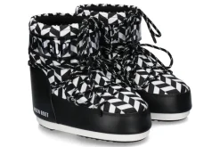 Damen Moon Boot Bootie ICON LOW OPTICAL- black/white
