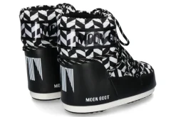 Damen Moon Boot Bootie ICON LOW OPTICAL- black/white