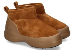 Damen Moon Boot Bootie LUNA LOW SUEDE- cognac