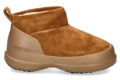 Damen Moon Boot Bootie LUNA LOW SUEDE- cognac