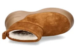 Damen Moon Boot Bootie LUNA LOW SUEDE- cognac