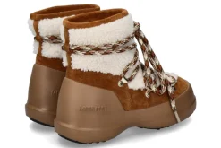 Damen Moon Boot Bootie LUNA SHEARLING SUEDE- whisky/offwhite