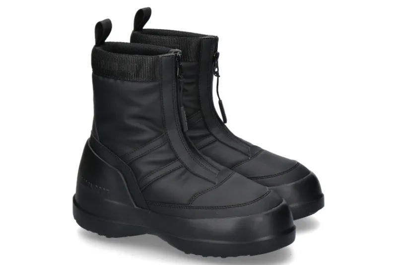 Damen Moon Boot Bootie LUNA ZIP BOOT- black/schwarz