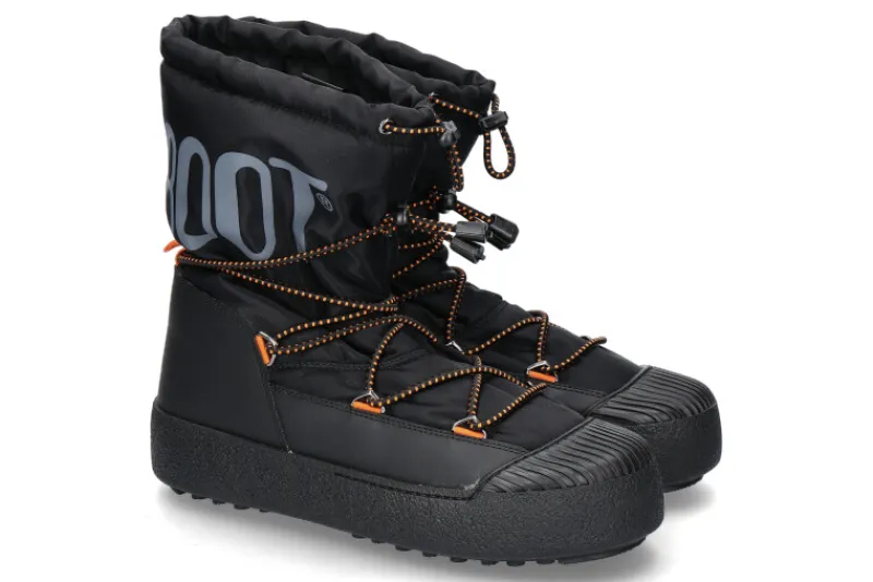 Herren Moon Boot Herren- Snowboot MTRACK POLAR- black/orange