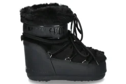 Damen Moon Boot ICON LOW FAUX FUR BLACK